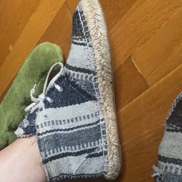 Chanel Striped Lace-Up Espadrille  Sneakers - Picture 7 of 11